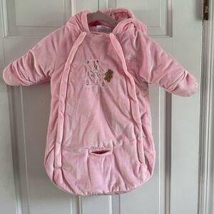 Soft Pink Baby Dove Infant One Piece Plush Bunting Outerwear 0-6M Newborn Sack